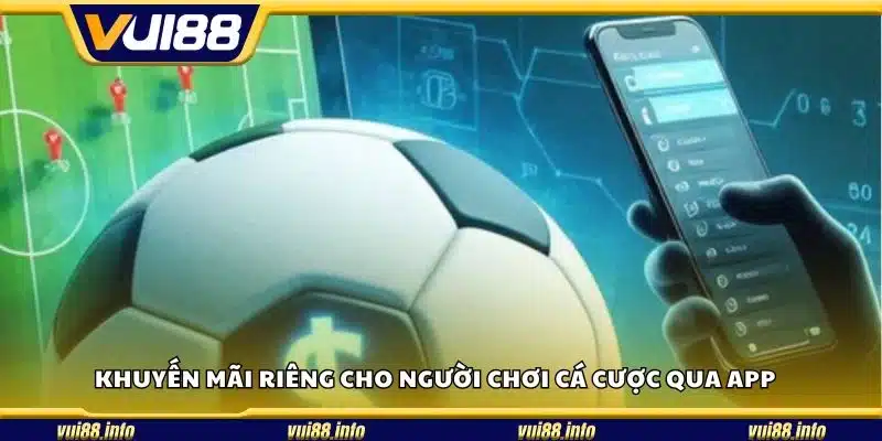 Khuyến mãi riêng cho người chơi cá cược qua app 